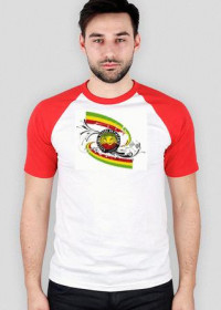 Koszulka Reggae Biało - Czerwona