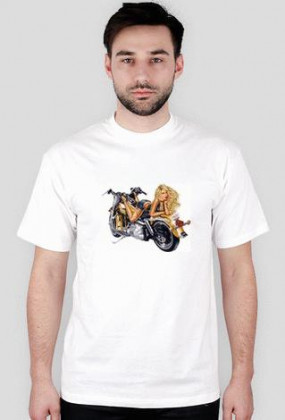 Koszulka Motor&Dziewczyna Biała