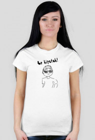 Koszulka Be hipstah! - Fanart by Toopis (Damska, Biała)