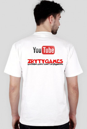 T-Shirt Z głąwą skina i logiem YouTube