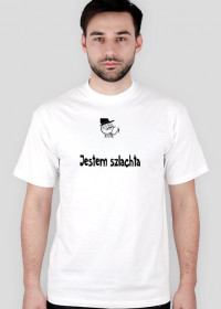 Koszulka z nadrukiem i napisem "Jestem szlachta"