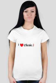 Koszulka "I love Clicnic ;) " Damska