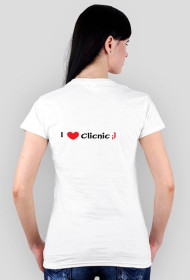 Koszulka "I love Clicnic ;) " Damska