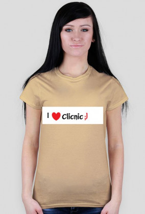 Koszulka "I love Clicnic ;) " Damska