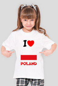 I Love Poland Dziecięca (Dziewczęca)