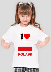I Love Poland Dziecięca (Dziewczęca)