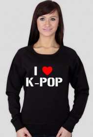 DAMKSA CZARNA BLUZA/ I LOVE KPOP