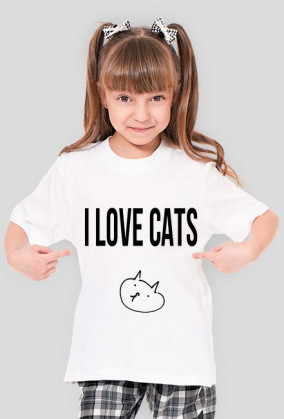 I love cats dziewczęca