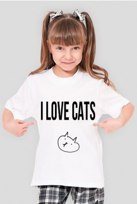 I love cats dziewczęca