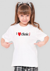 Koszulka "I love Clicnic ;)" - dziecięca