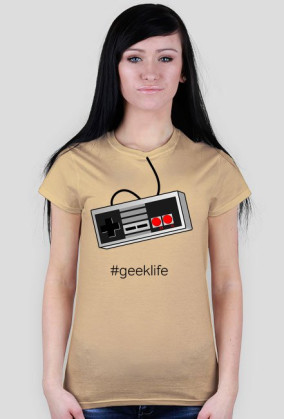 Nintendo geek - koszulka dla gracza - damska
