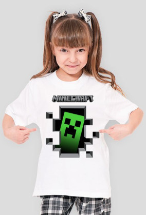 Minecraft creeper (minertom21) Dziewczęca