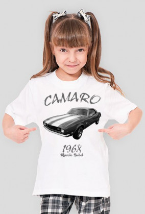 Koszulka Camaro 1968 dziewczęca