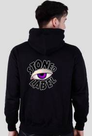 Bluza z kapturem Czarna - logo