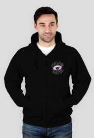 Bluza z kapturem - rozpinana - Czarna