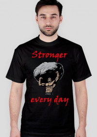 Koszulka STRONGER EVERY DAY czarna