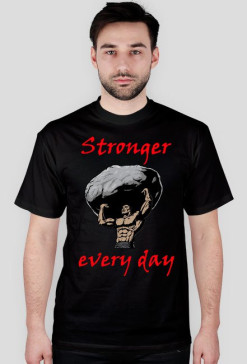 Koszulka STRONGER EVERY DAY czarna