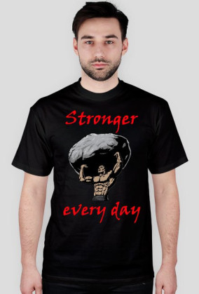 Koszulka STRONGER EVERY DAY czarna