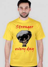 Koszulka STRONGER EVERY DAY żółta