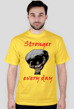 Koszulka STRONGER EVERY DAY żółta
