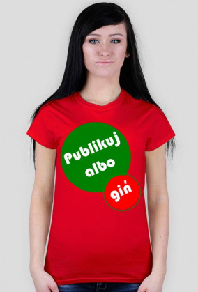 Koszulka damska Publikuj albo giń