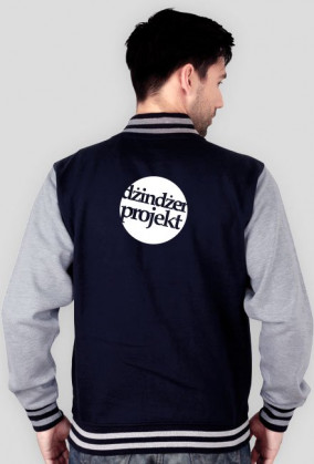 BLUZA męska PLECY  DŻINDŻER PROJEKT czarne logo