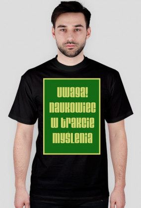 Koszulka Naukowiec w trakcie myślenia