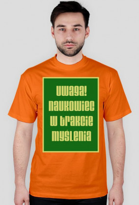 Koszulka Naukowiec w trakcie myślenia