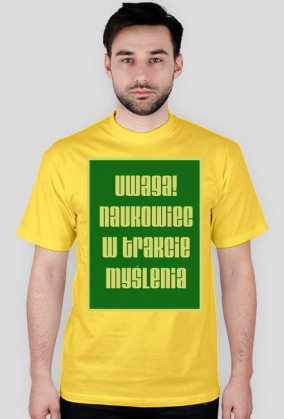 Koszulka Naukowiec w trakcie myślenia