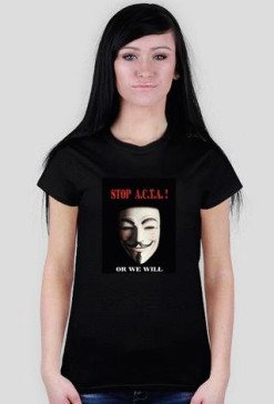 STOP ACTA/BLACK/WOMAN