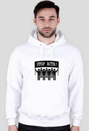 STOP ACTA/WHITE/BLUZA