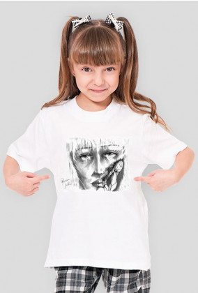 Koszulka zombie dla dziewczynki