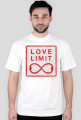 T-Shirt męski - Love Limit- biały