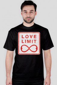 T-Shirt męski - Love Limit- czarny