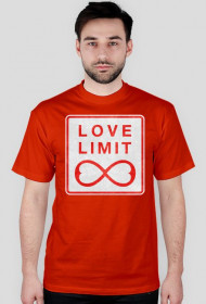 T-Shirt męski - Love Limit- czerwony