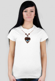 T-Shirt damski - Naszyjnik