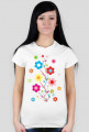Kwiaty - koszulka damska
