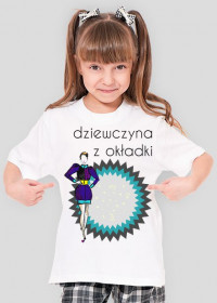 Dziewczyna z okładki - dziewczęcy t-shirt