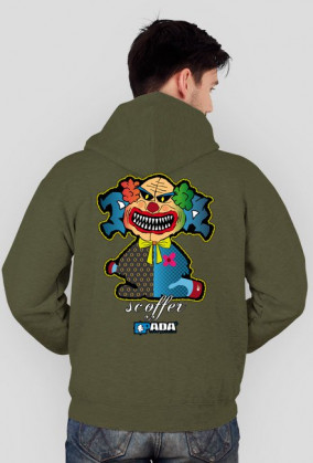 Bluza na zamek z kapturem - Scoffer. Pada