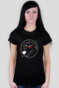 Moon wolf - black t-shirt