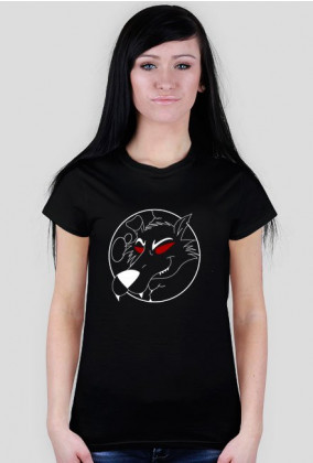 Moon wolf - black t-shirt