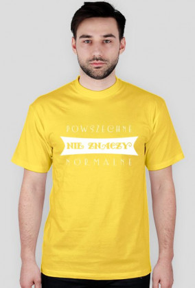 Powszechne normalne - męski t-shirt