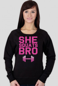 Gym Wear Bluza Damska She Squats Bro