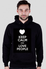 Bluza z kapturem - Keep Calm and Love People