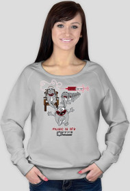 Bluza damska - Muzyka to życie. Pada