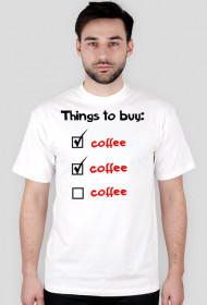 "Things to buy"- koszulka męska