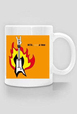 metal, rock i mrok - kubek logo