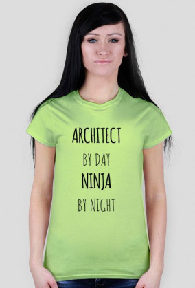 ARCHITECT by day. NINJA by night | T-shirt! WHITE