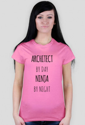 ARCHITECT by day. NINJA by night | T-shirt! WHITE