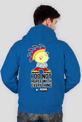 Bluza na zamek z kapturem - Nie zgadzam się. Pada